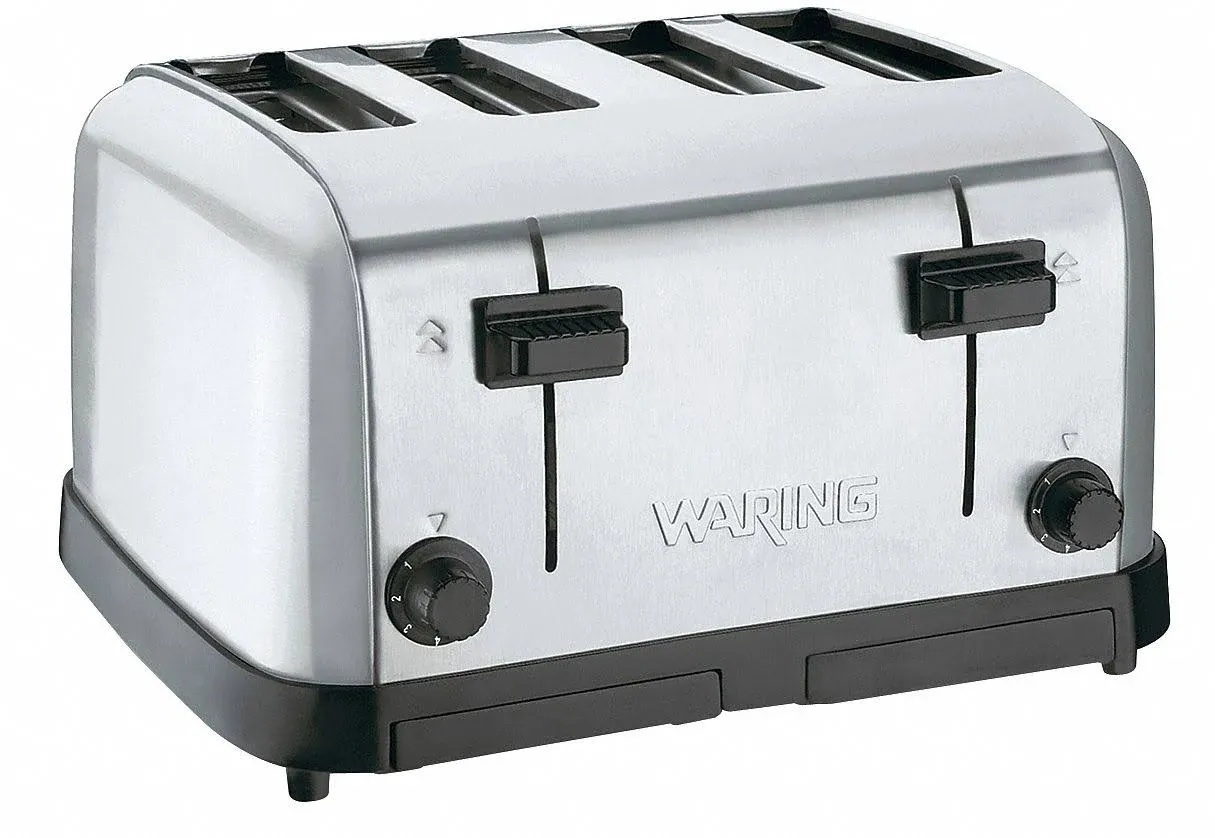 (WCT708) Four-Compartme<wbr/>nt Pop-Up Toaster, Silver