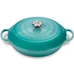 Le Creuset 5-Quart Signature Cast Iron Braiser - Caribbean