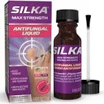 SILKA Max Strength Antifungal Liquid for Toenail Health, with Brush Applicator