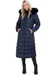 Tahari Nellie Hooded Puffer Coat - Black