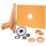 Kerdi-Shower-Kit 38 inch x 60 inch / ABS Stn Steel