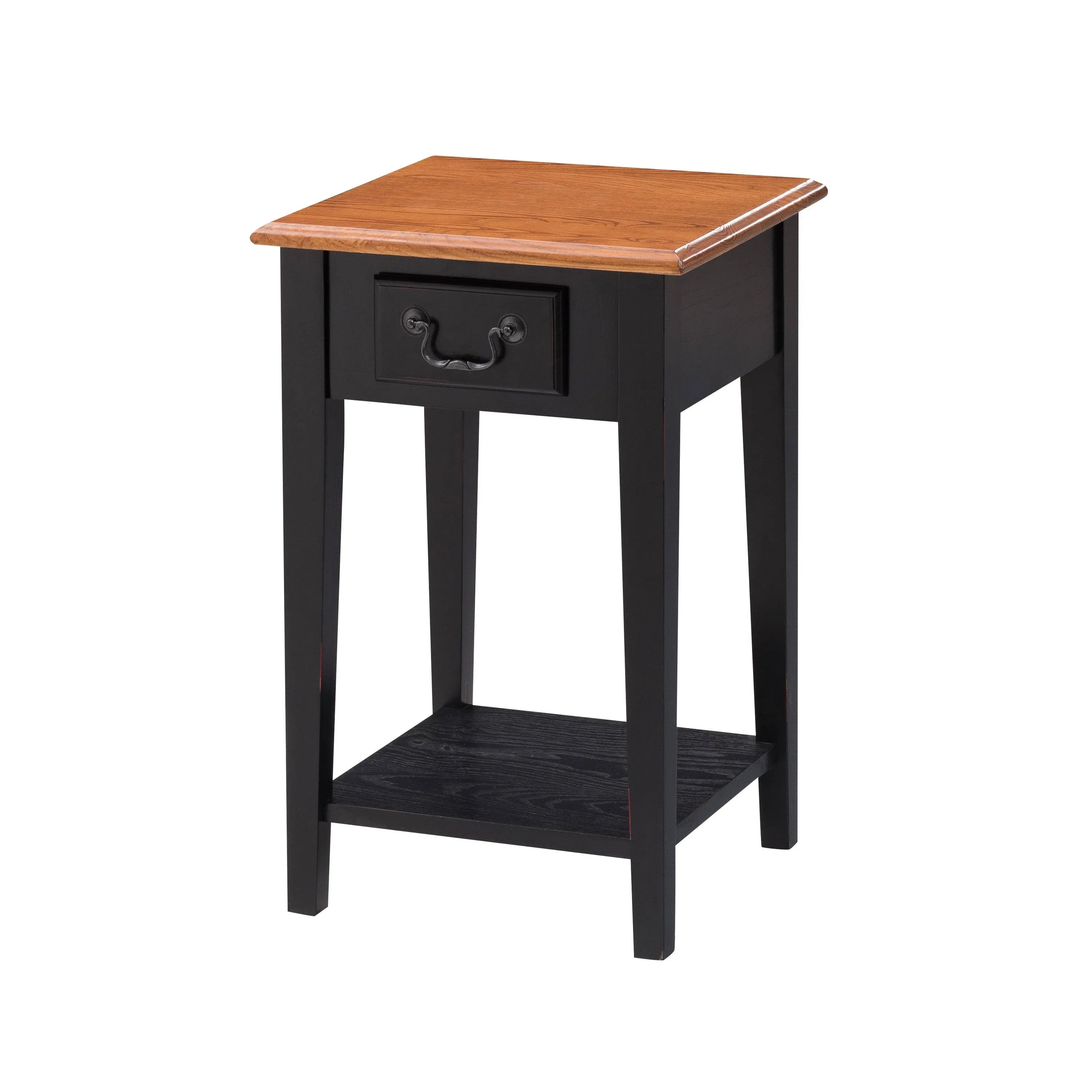 Leick Shaker Square End Table, Slate Black