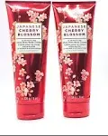 2~Bath and Body Works JAPANESE CHERRY BLOSSOM Ultra Shea Body Cream ~ 8 fl.oz.