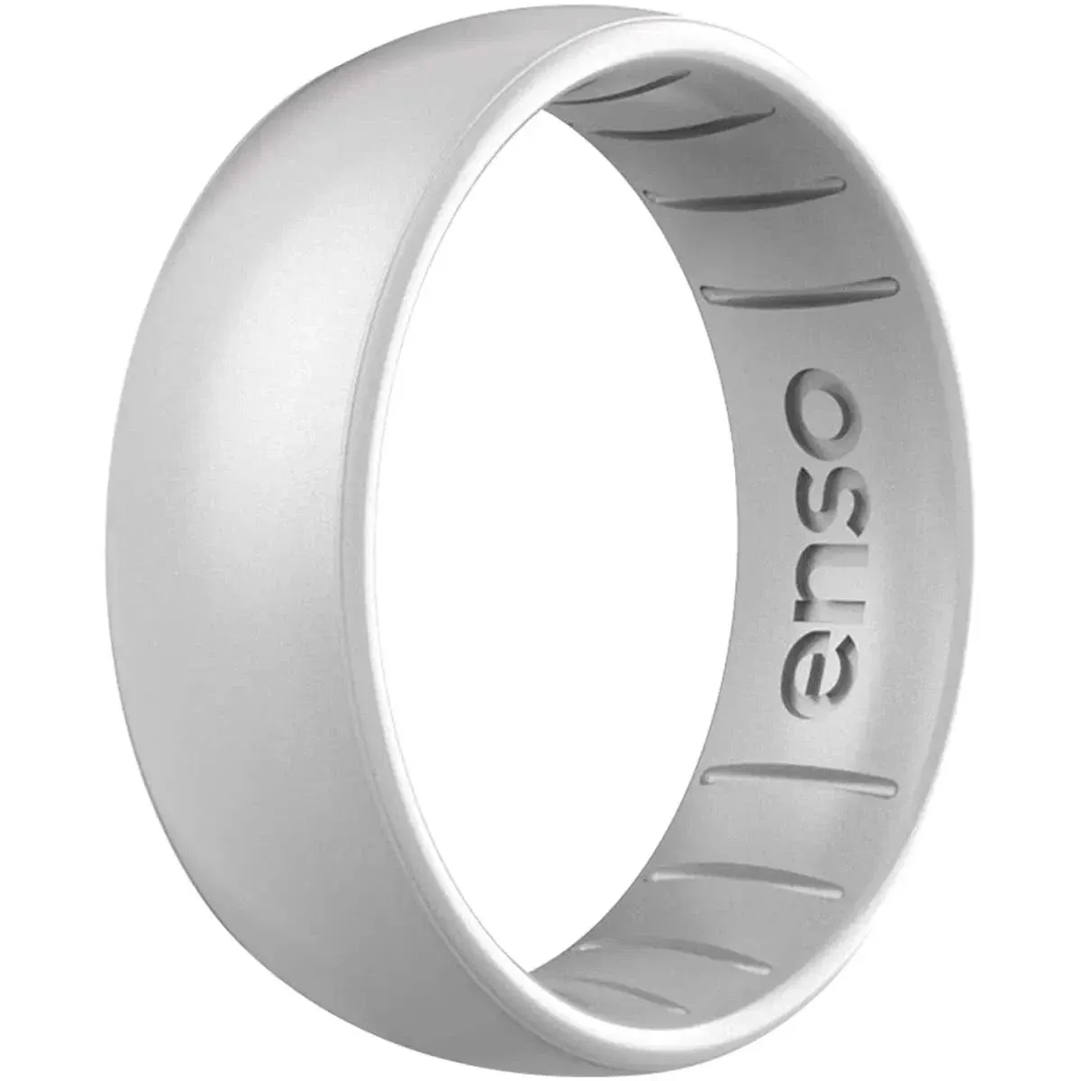 Enso Rings Classic Elements Series Silicone Ring - Silver - 12