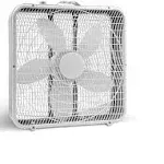 Box Fan with Carry Handle 20 in 3 Speed Full-Force Air Circulation Home Airflow