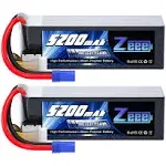 2x Zeee 22.2V 100C 5200mAh 6S LiPo Battery EC5 for RC Helicopter Airplane Car