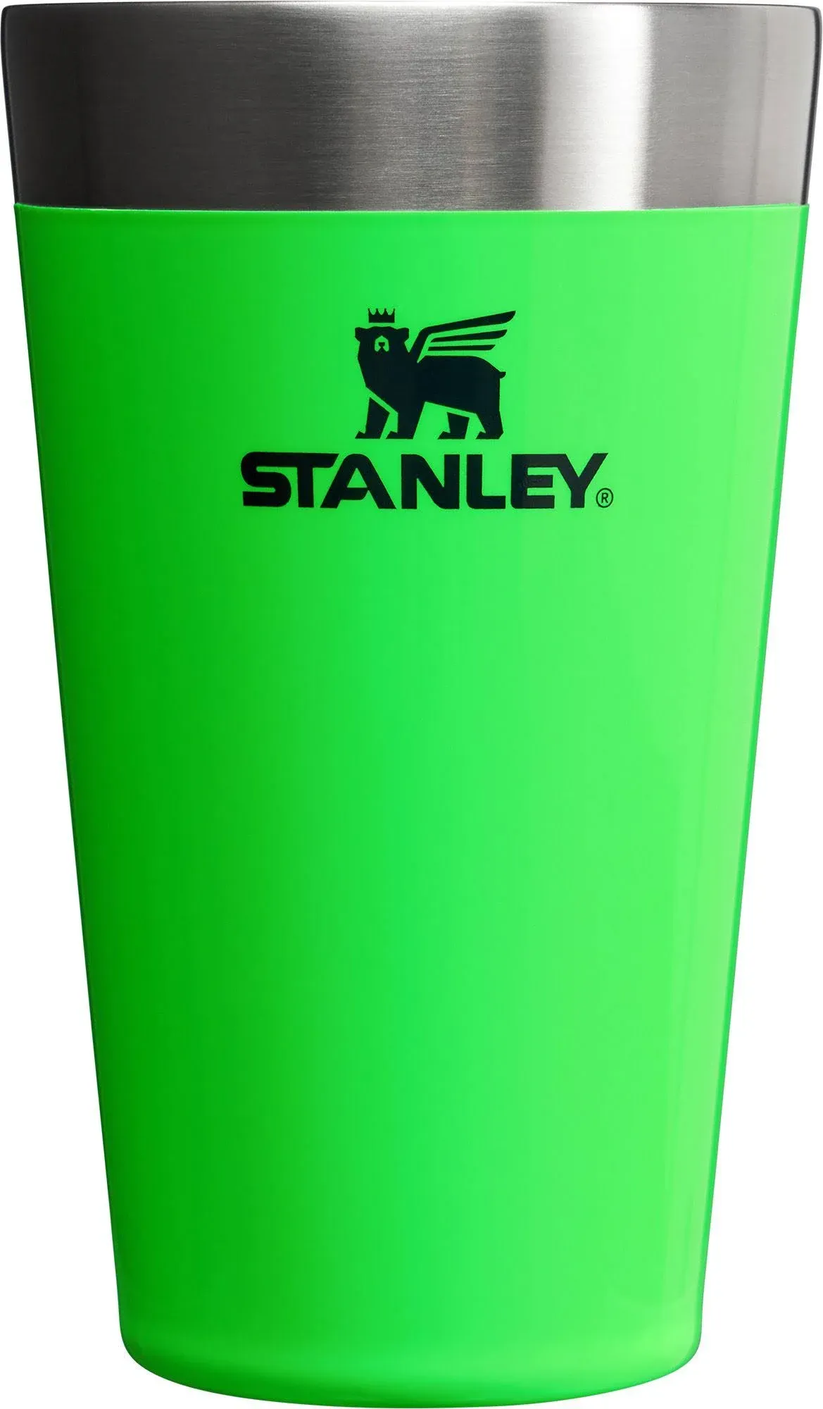 Stanley Adventure Stacking Beer Pint | 16oz (Color: Neon Green, Size: 16 oz)