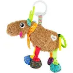 Tomy Lamaze Mortimer The Moose Clip On Toy Rattle Colorful Chewy Plush Stuffed