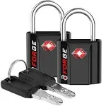 Black 2 Pack TSA Approved Travel Luggage Locks