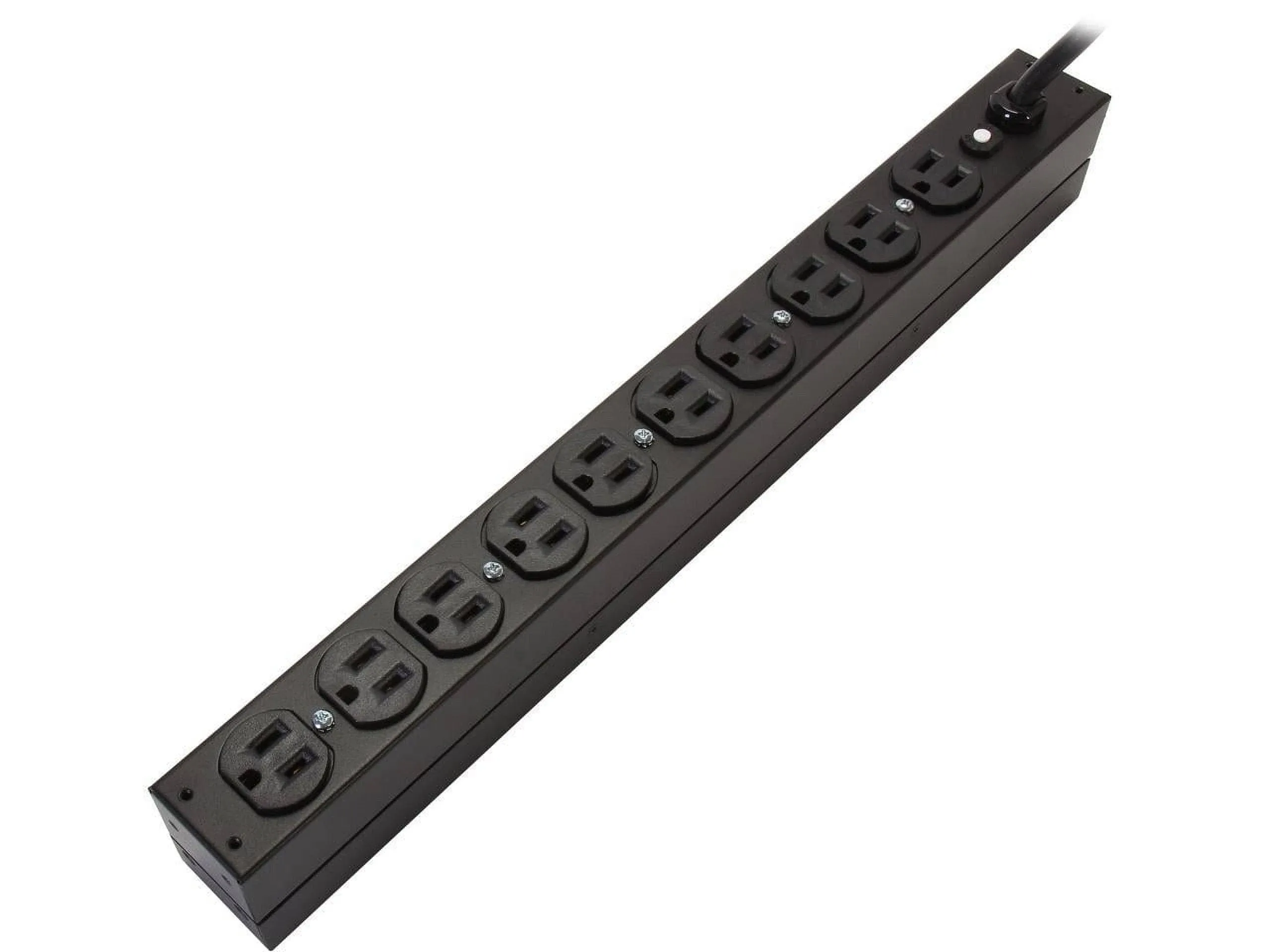 APC Rack Mount PDU, Basic 100V-120V/15A, (10) Outlets, 1U Horizontal Rackmount (AP9562)