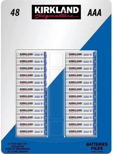 Kirkland Signature Alkaline AAA Batteries