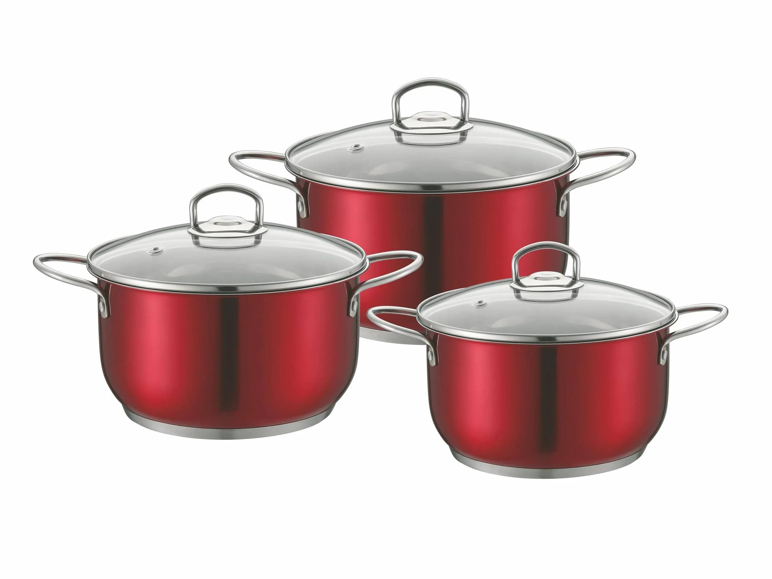 Premium 6-Piece Stainless Steel Cookware Set