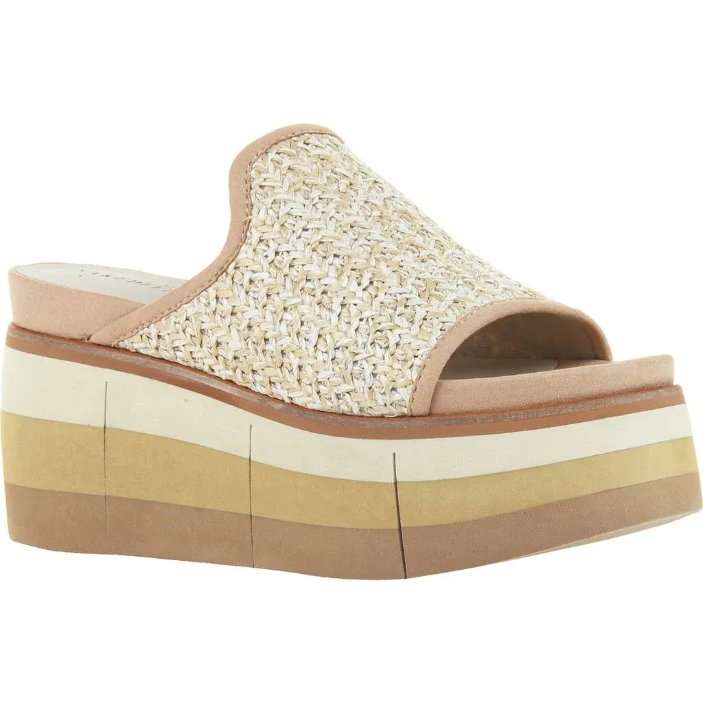 Women's Naked Feet Flocci in Beige Wedge Sandals