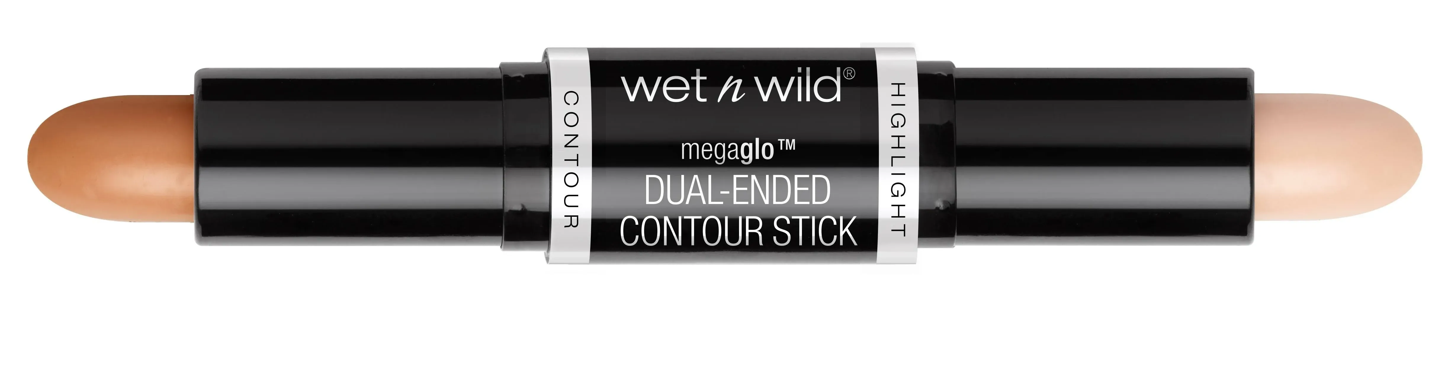 Wet N Wild MegaGlo Contour Stick, Dual-Ended, Medium/Tan 752A - 0.28 oz