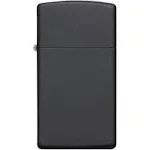 Zippo 1618 Slim Plain Matte Black Windproof Lighter