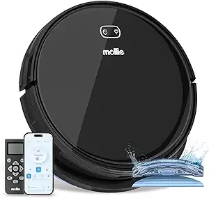 Mollie Robot Vacuum and Mop with Wi-Fi/App, Automatic Self-Charging Robotic ...