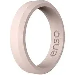 Enso Rings Thin Bevel Series Silicone Ring - Pink Sand