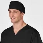 WonderWink Mens WonderWORK unisex Scrub Cap Black One Size