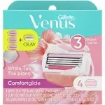 Gillette Venus Spa Women's Razor Cartridges, White Tea - 4 pack