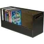 Stock Your Home Stackable DVD Storage Organizer & Media Home Storage Box, Brown