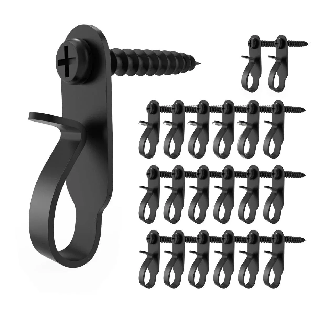 Elrswy Light Hanger Hooks Screw Hooks for Hanging Christmas Light Ligh