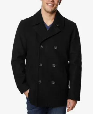 Nautica Men's Classic Double Breasted Peacoat