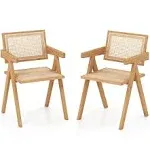 Costway Set of 2 Rattan Accent Chairs