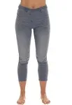 Just Love Denim Wash Capri Jeggings for Women 6855-ltden-m