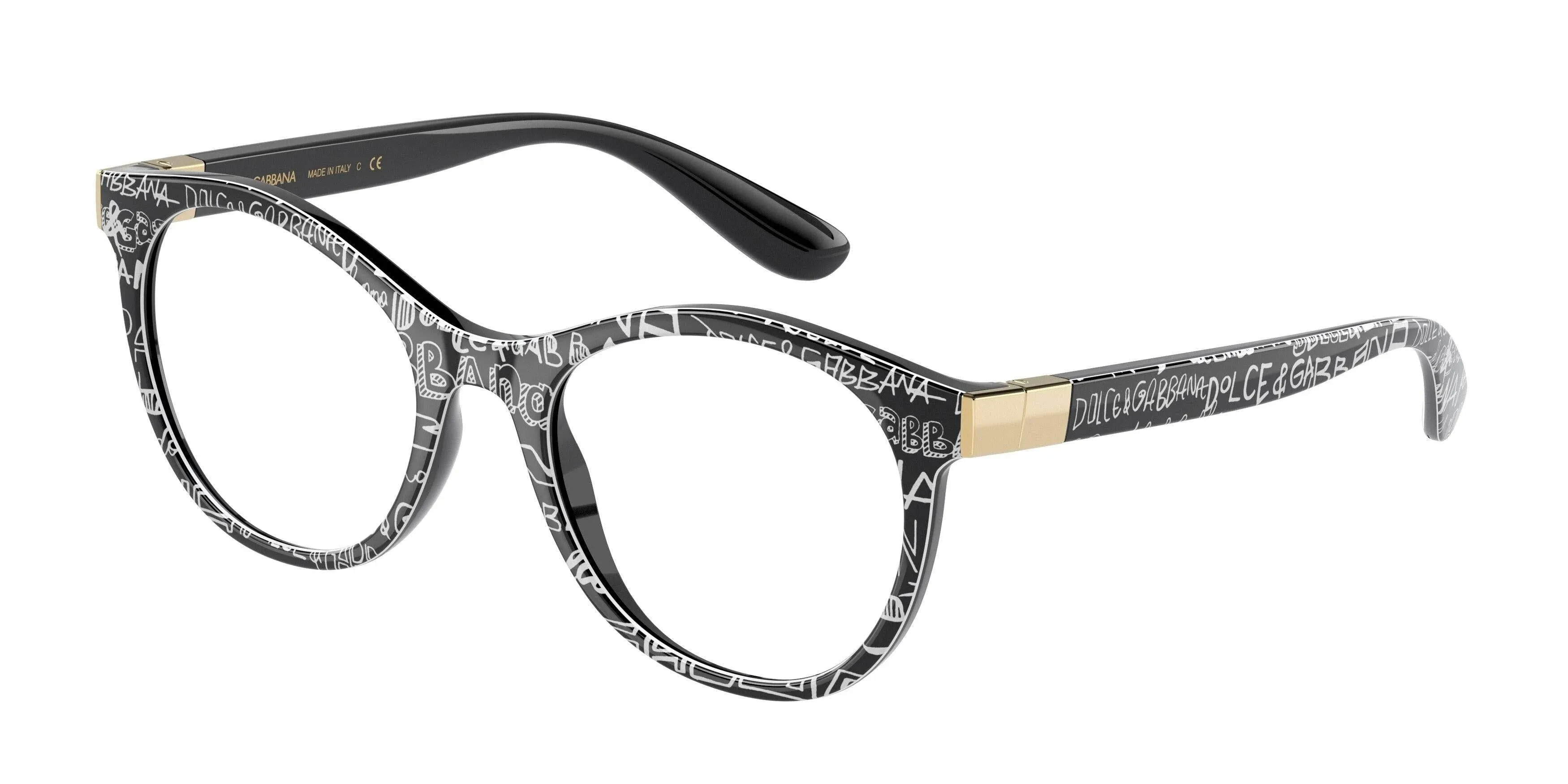 Dolce & Gabbana DG5075 3313 Black Graffiti