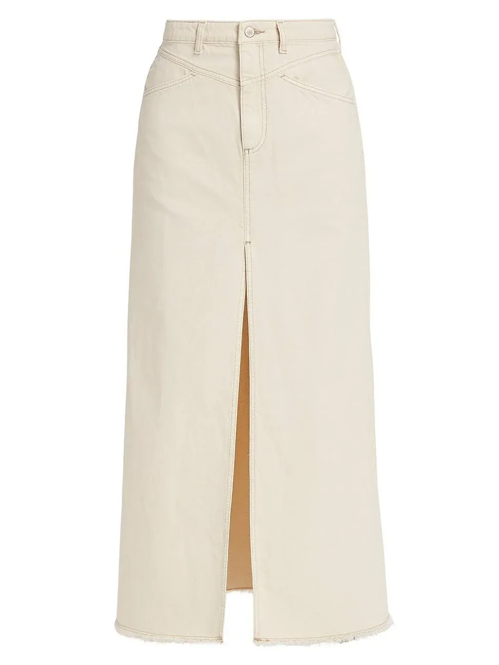 Free People Come As You Are Denim Maxi Skirt - Dark Indigo available at boltranchstore.com