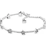 Pandora Cubic Zirconia Celestial Stars Bracelet - Silver