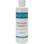 Biotone Revitalizing Unscented Massage Oil, 8 Ounce