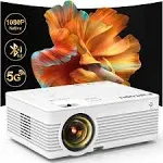 Faltopu DR07 Projector with WiFi and Bluetooth - White