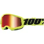 100% - Strata 2 Junior Goggle Fluo Yellow Mirror Red Lens