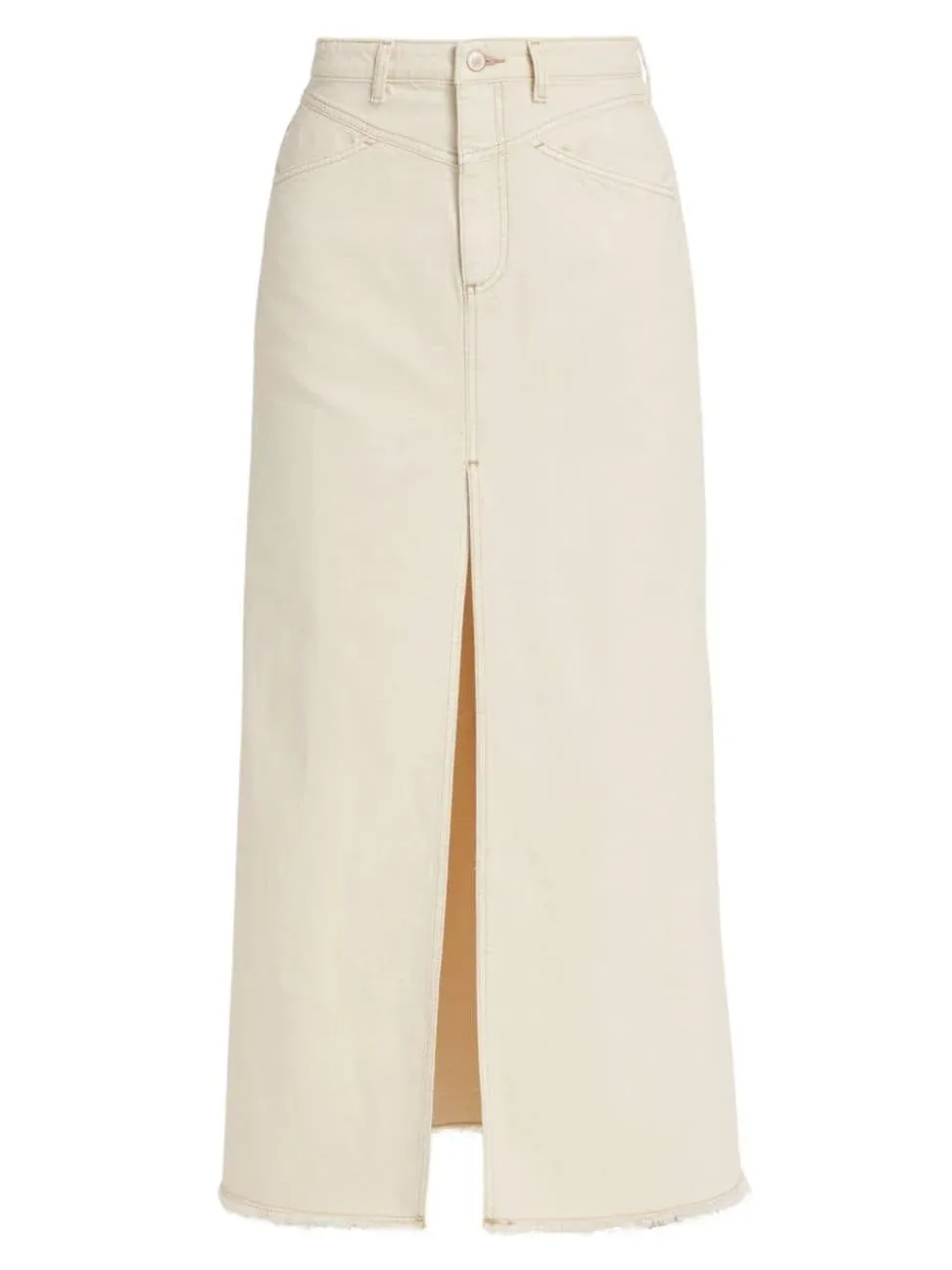 Free People Come As You Are Denim Maxi Skirt (Wisp, 2)