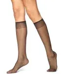 No nonsense Women's Sheer Knee High Value Pack with Comfort Top