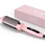 Terviiix 1.5 inch Thermal Brush Get Blowout Look, Curling Iron Ceramic 1 1/2 inch Double MCH Hot Brush Tourmaline Ionic Curling Wand, Digital Display