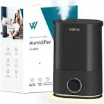 WELOV Humidifiers for Bedroom, 4L Home Humidifiers for Large Room H300G - Gray