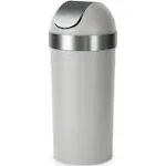 Umbra 16.5gal Venti Can-Color Gray/Nickel