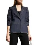 Cinq A Sept Women's Khloe Short Sleeve Denim Blazer