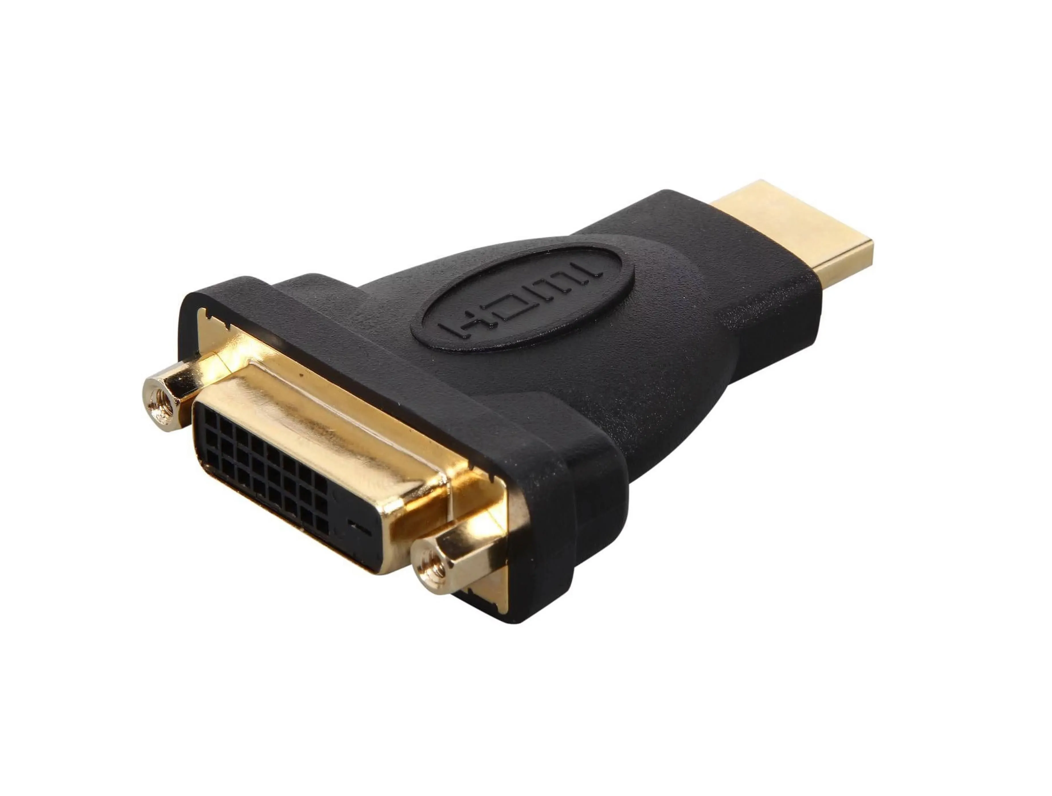 C2G 40745 Velocity DVI-D Female to HDMI Male Inline Adapter, Black