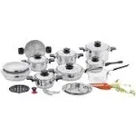 Chef's Secret 28pc 12-Element T304 Stainless Steel Waterless Cookware