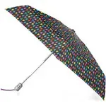 Totes Sunguard Auto Open Close Umbrella with NeverWet - Black Rain