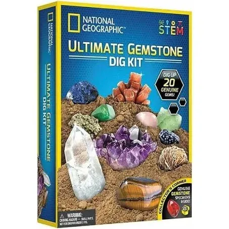 National Geographic Ultimate Gemstone Dig Kit - Fascinating Gem Excavation Kits ...