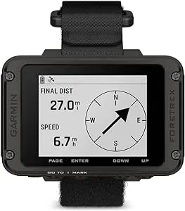 Garmin Foretrex 801, Wrist-Mounted GPS Navigation with Strap, Upgraded Multi-Band GNSS, Longer Battery Life