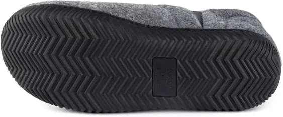 Zizor Men's Fuzzy Wool Fleece Elastic Side Bootie Slipper with Memory Foam, Size ...