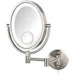 Twosided Wallmounted Makeup Mirror With Lights Lighted Makeup Mirror With 10x Ma