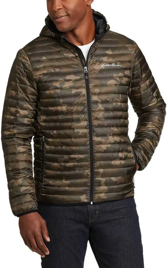 Men's Microlight Down Hooded Jacket