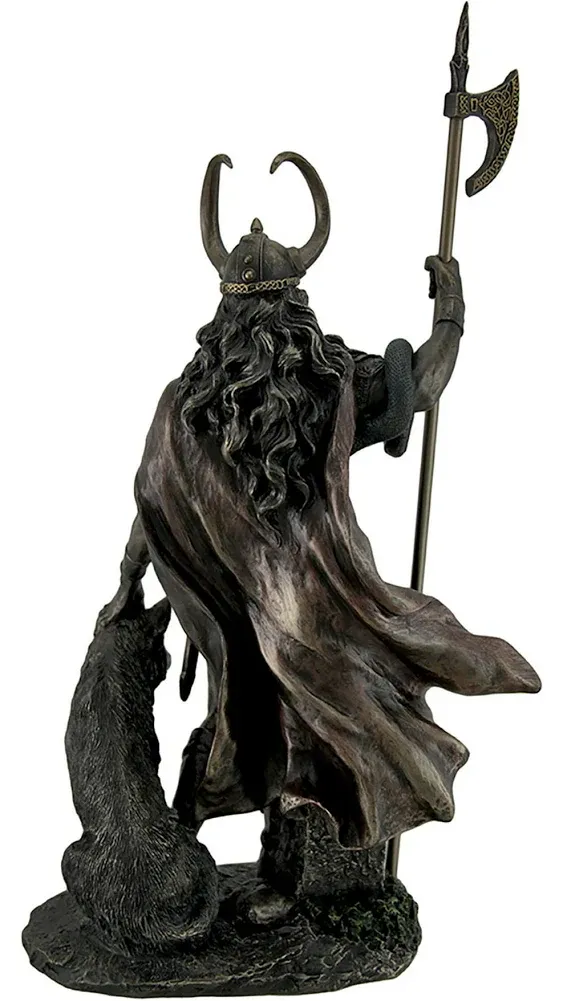 Zeckos Bronze Finish Loki Norse God of Mischief Resin Statue Sculpture 13.75 Inches High