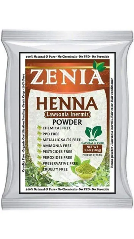 Zenia Pure Natural Henna Powder Hair Dye Color